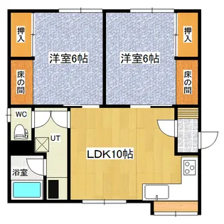 エスポアールマンション(西三輪)【1階】の間取り