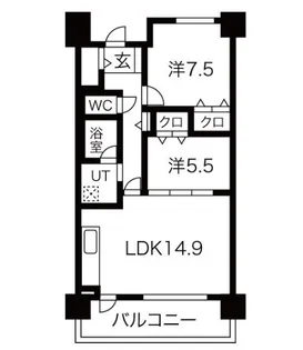 戸部マンション【1階】の間取り
