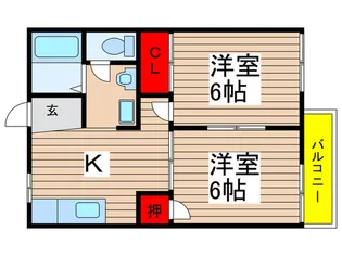 ウィンドコートA棟【2階】の間取り