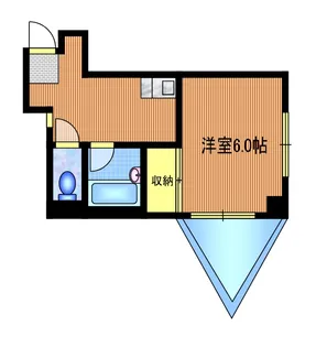 YMスクゥエアー【4階】の間取り