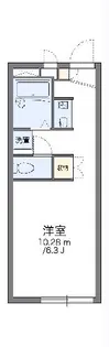 レオパレスルミエールII【1階】の間取り