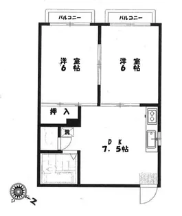 アメニティーミール【2階】の間取り
