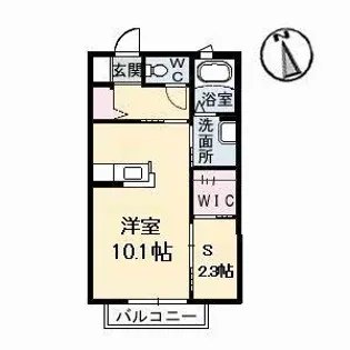 SKガーデン B棟【2階】の間取り