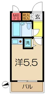 スカイコート横浜弘明寺【2階】の間取り