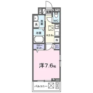 メゾンド トレーフル【1階】の間取り