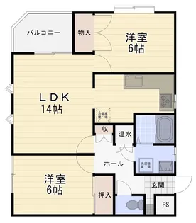 クオリティ旭ヶ丘【7階】の間取り