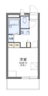 レオパレスシェル都II【2階】の間取り