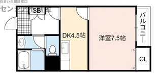 パーク沢瀉【5階】の間取り