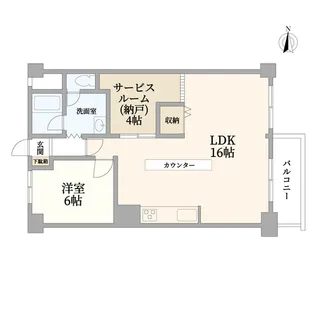 岩崎マンション【4階】の間取り