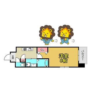 東洋プラザ都島南【7階】の間取り