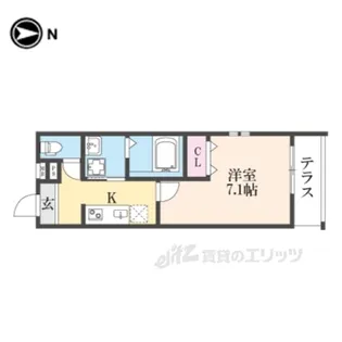 フジパレス阪急武庫之荘駅西3番館【1階】の間取り