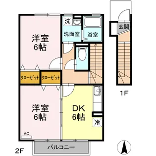 コートセゾン【2階】の間取り