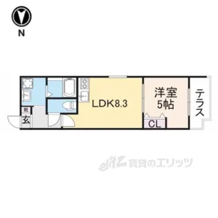 クレアーレ西陣の間取り