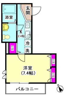 サダバハール【3階】の間取り