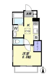 ブルージュ柿の木坂【1階】の間取り