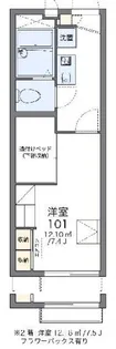 レオパレスBay Leaf【1階】の間取り
