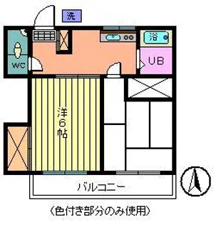 スカイコーポ【1階】の間取り