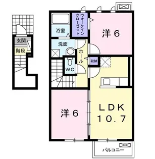 エムズ サニー ガーデン VIII【2階】の間取り