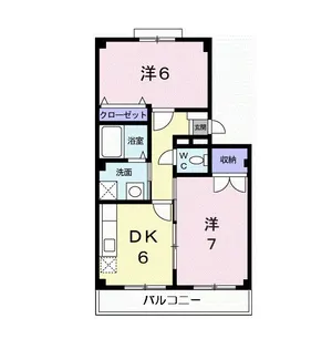 ヴィクトワール壱番館【2階】の間取り