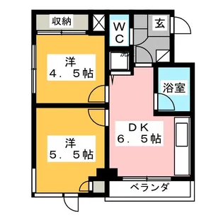 カルムサイトー【2階】の間取り