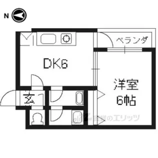 ピュアハウスブラウン【1階】の間取り