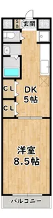 クレアみてじま【3階】の間取り