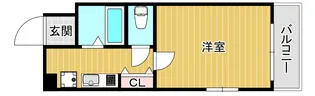 U-ro大国町【6階】の間取り