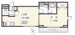 プレイジア小石川【2階】の間取り