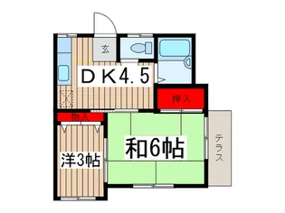 プロンビエル【1階】の間取り