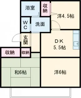 クレールロジュマン【2階】の間取り