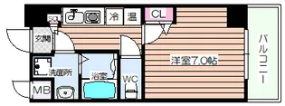 エイペックス京町堀II【10階】の間取り