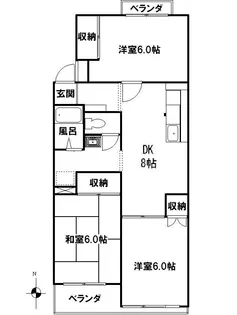センチュリー本郷台【3階】の間取り