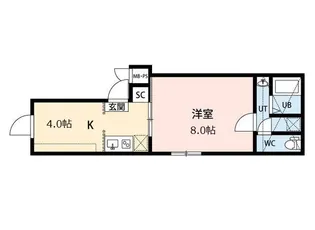 La foresta komagome【5階】の間取り