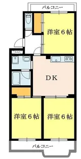 スカイマンション浦安B【3階】の間取り