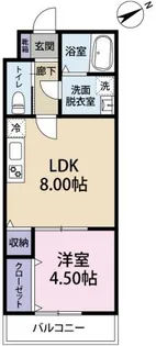 Raffinato Kuyama【3階】の間取り