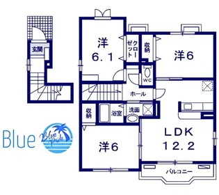セレノ パラッツオ【2階】の間取り
