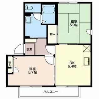 サンライズ21【2階】の間取り
