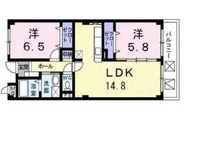 アヴェニュー東松ヶ丘【4階】の間取り