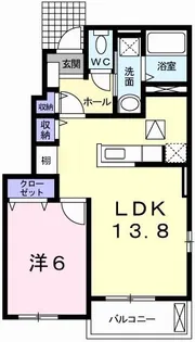 パレドール大浜II【1階】の間取り