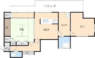 沼野上アパート【2階】の間取り
