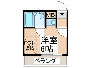 メゾン住吉大社【2階】の間取り