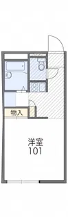 レオパレスブライト【1階】の間取り