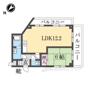 メゾンチェリーアヴェニュー【4階】の間取り