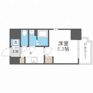 エスリード難波ザ・ゲート【9階】の間取り