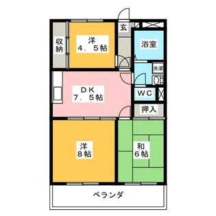 ハートフルライフ IWASA 2【4階】の間取り