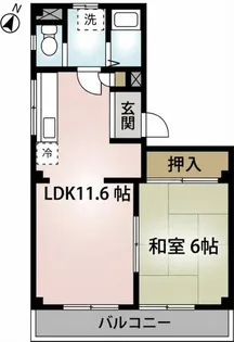 シャトーN【3階】の間取り