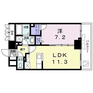 セジュール・モリ【7階】の間取り