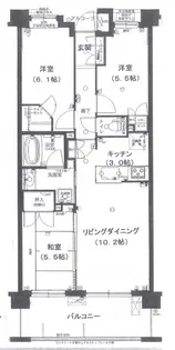 アンビシャス久米川【4階】の間取り