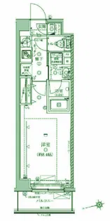 クレイシア北馬込【2階】の間取り