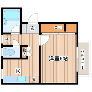 パルコート【2階】の間取り
